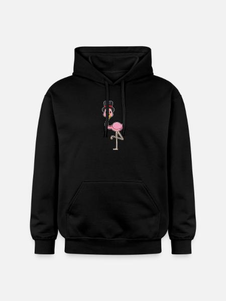 Flamingo Groom Wedding Ring Wedding - Gildan Unisex Softstyle® Midweight Hoodie - black