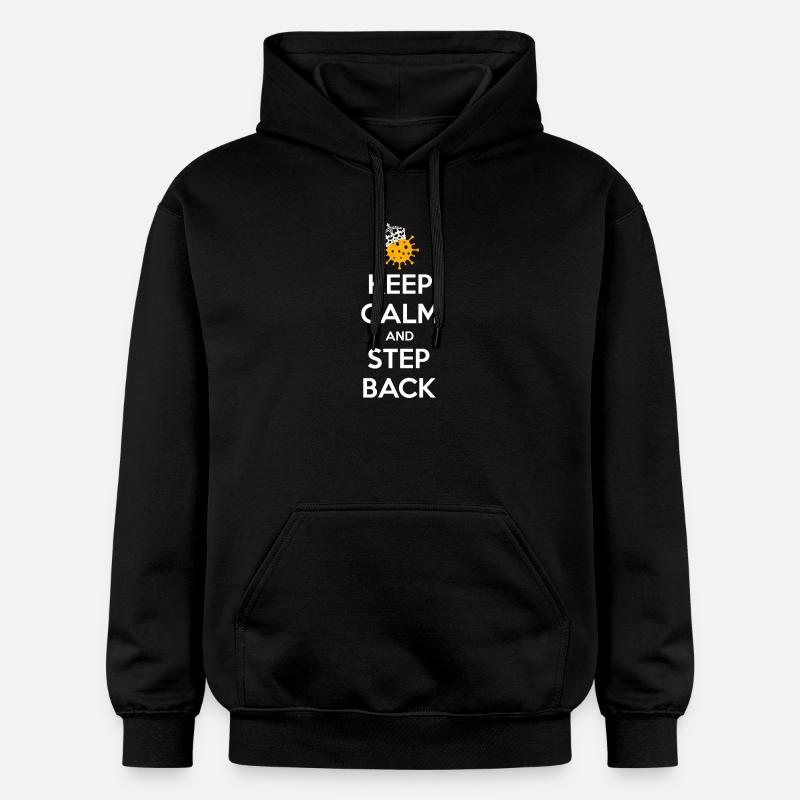 Restez calme et reculez - Sweat à capuche Softstyle® Gildan Unisexe - noir