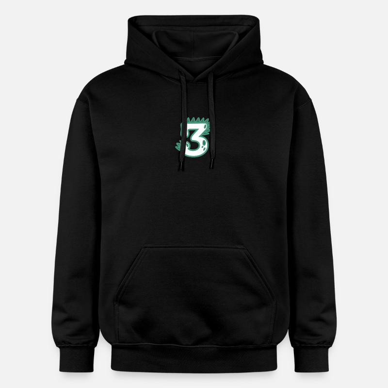 Numéro 3 - Sweat à capuche Softstyle® Gildan Unisexe - noir