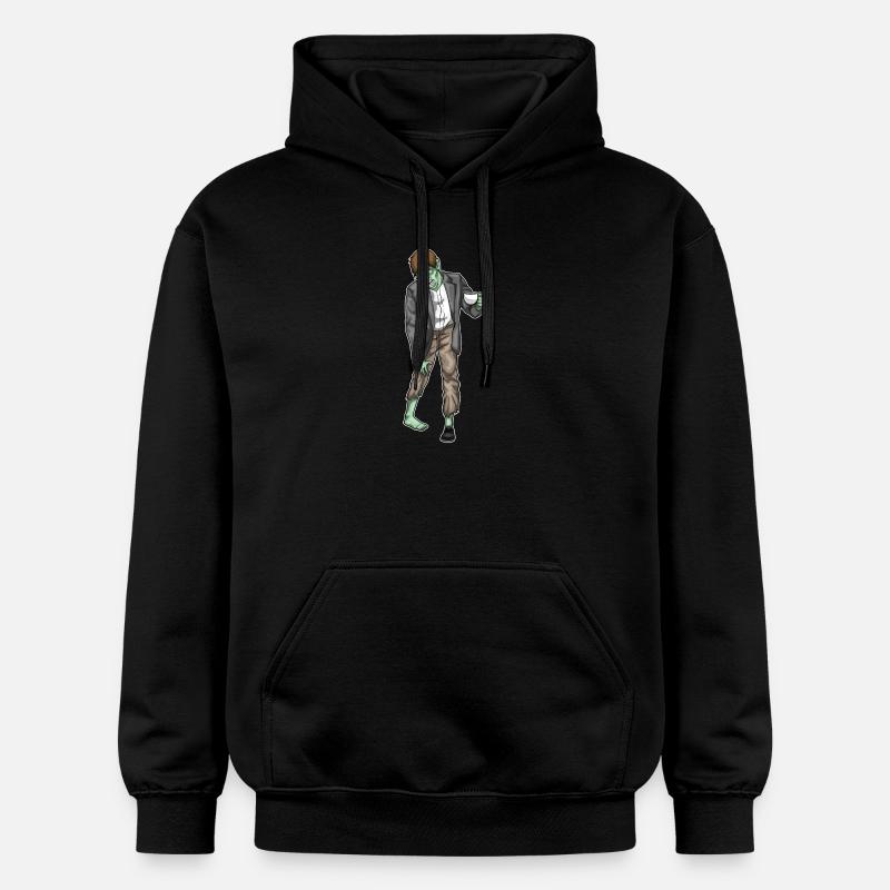 Café d’Halloween zombie - Sweat à capuche Softstyle® Gildan Unisexe - noir
