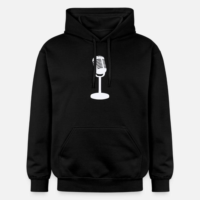 Microphone - Sweat à capuche Softstyle® Gildan Unisexe - noir