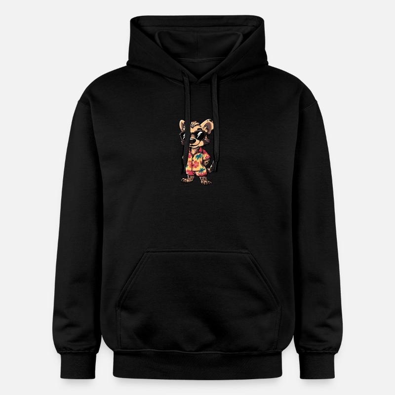 Vacances de BD Hyena - Sweat à capuche Softstyle® Gildan Unisexe - noir