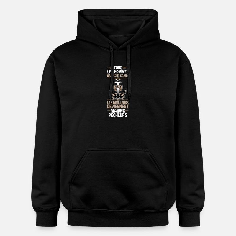 MARINS PECHEURS - Sweat à capuche Softstyle® Gildan Unisexe - noir