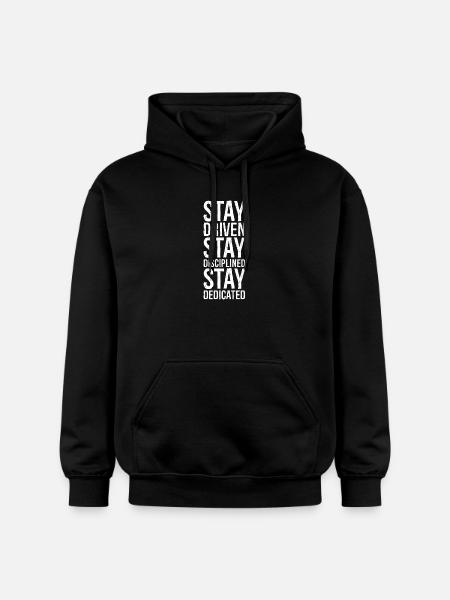 Restez motivé Restez discipliné Restez dévoué - Sweat à capuche Softstyle® Gildan Unisexe - noir