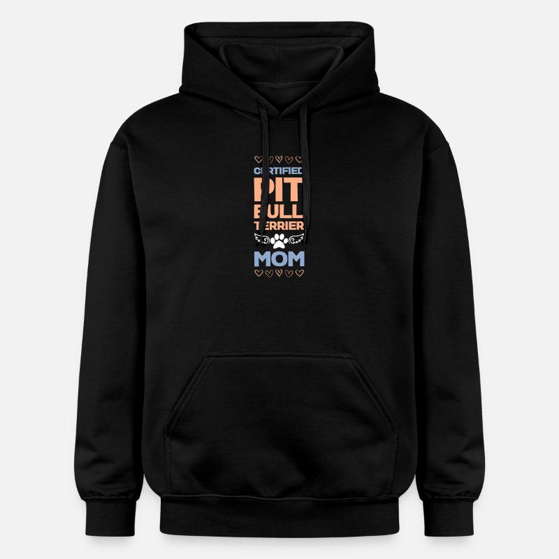 Maman certifiée de chien - Sweat à capuche Softstyle® Gildan Unisexe - noir