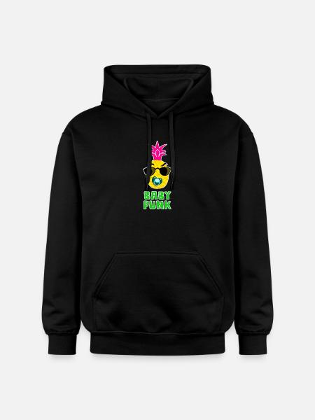 Bébé Punk Ananas cool - Sweat à capuche Softstyle® Gildan Unisexe - noir