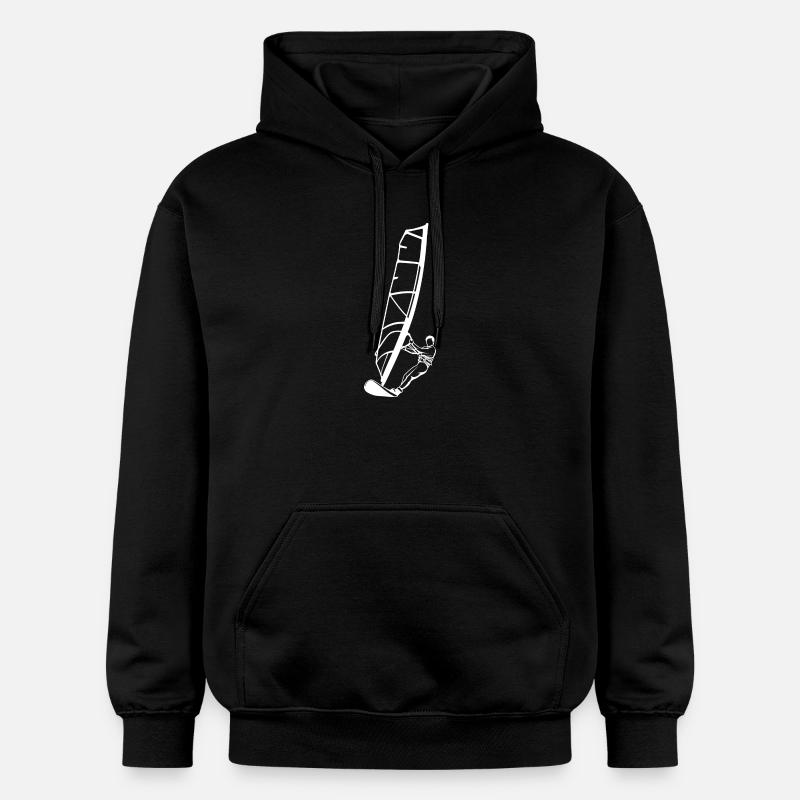 Garçon de planche à voile - Sweat à capuche Softstyle® Gildan Unisexe - noir