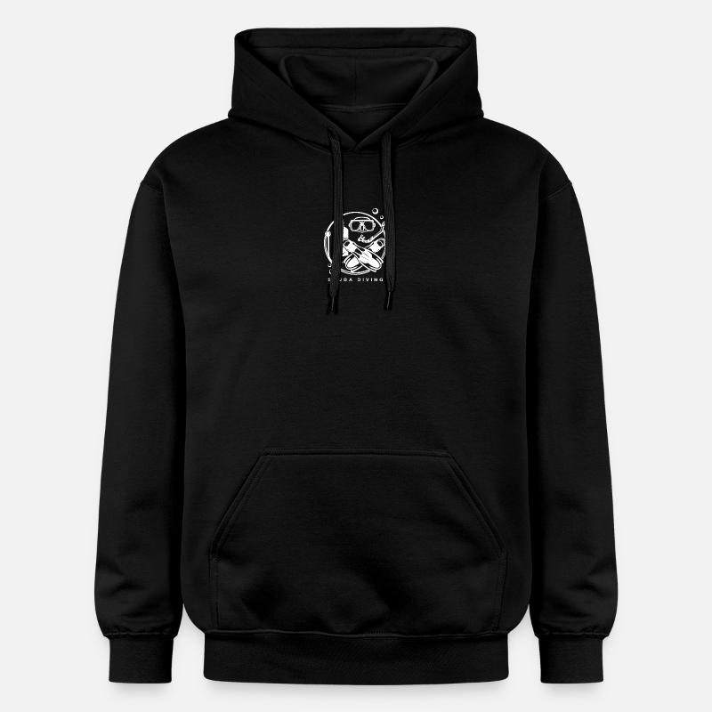 Plongée sous-marine - Tauchen Silhouette - Sweat à capuche Softstyle® Gildan Unisexe - noir