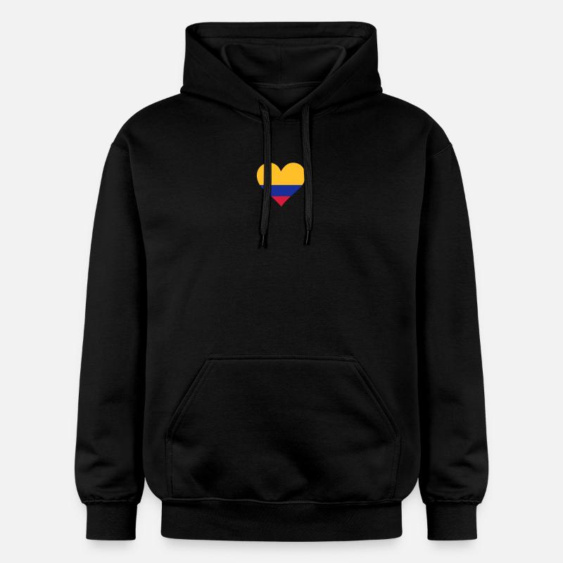 Un Cœur pour la Colombie - Sweat à capuche Softstyle® Gildan Unisexe - noir