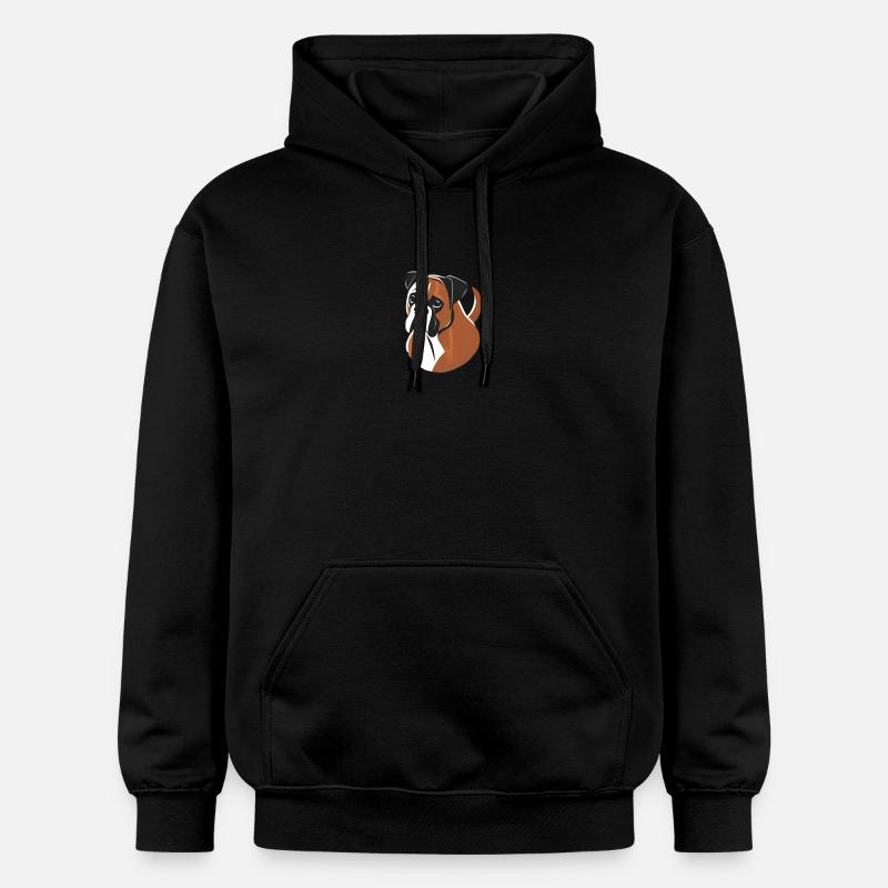 Chien Bouledogue - Sweat à capuche Softstyle® Gildan Unisexe - noir
