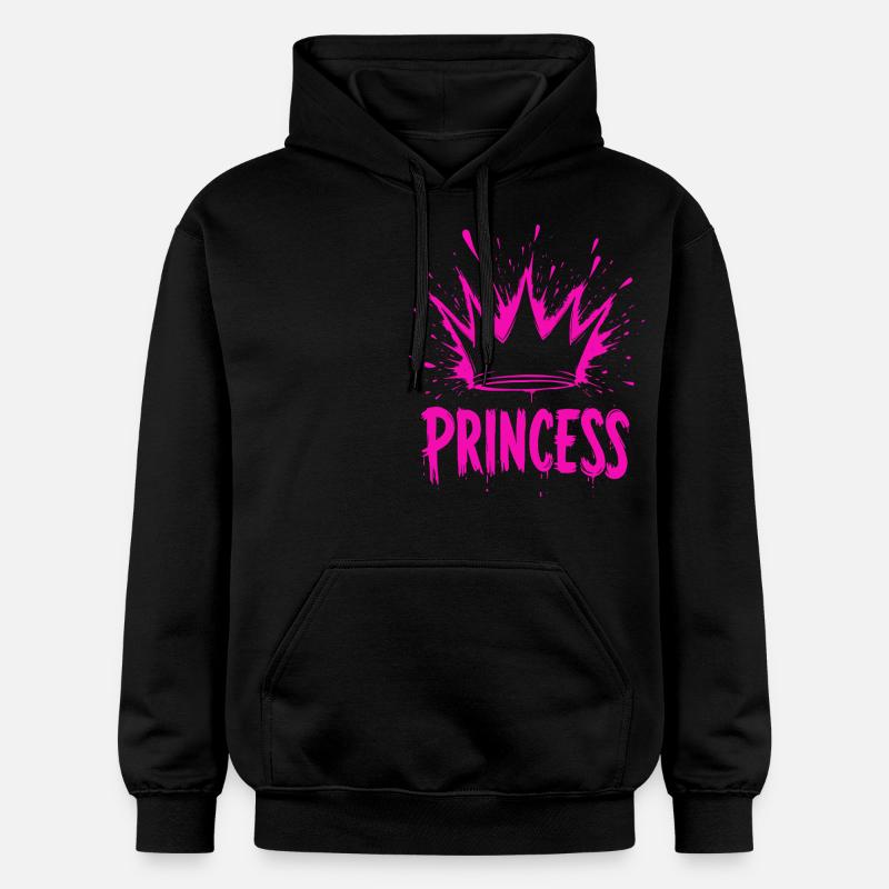 Princesse Crown Splash - Sweat à capuche Softstyle® Gildan Unisexe - noir
