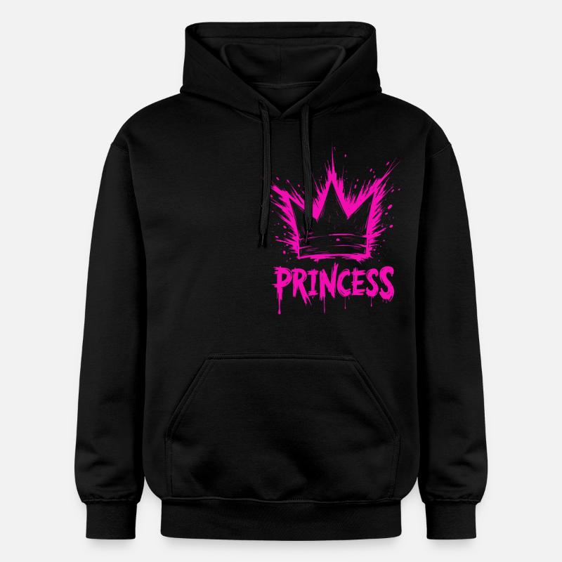 Princesse Crown Splash - Sweat à capuche Softstyle® Gildan Unisexe - noir