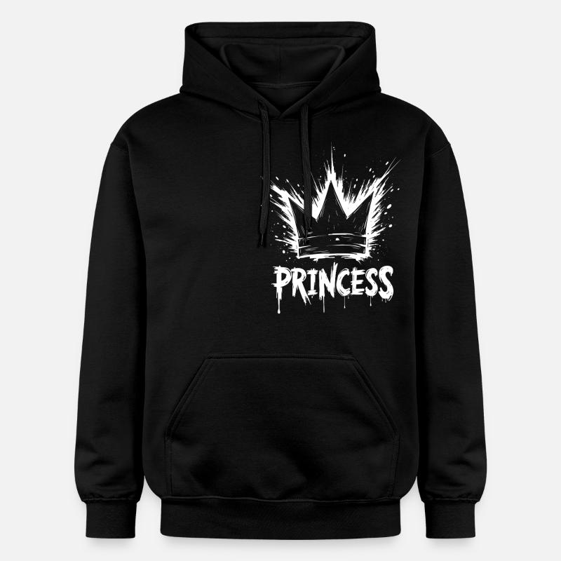 Princesse Crown Splash - Sweat à capuche Softstyle® Gildan Unisexe - noir
