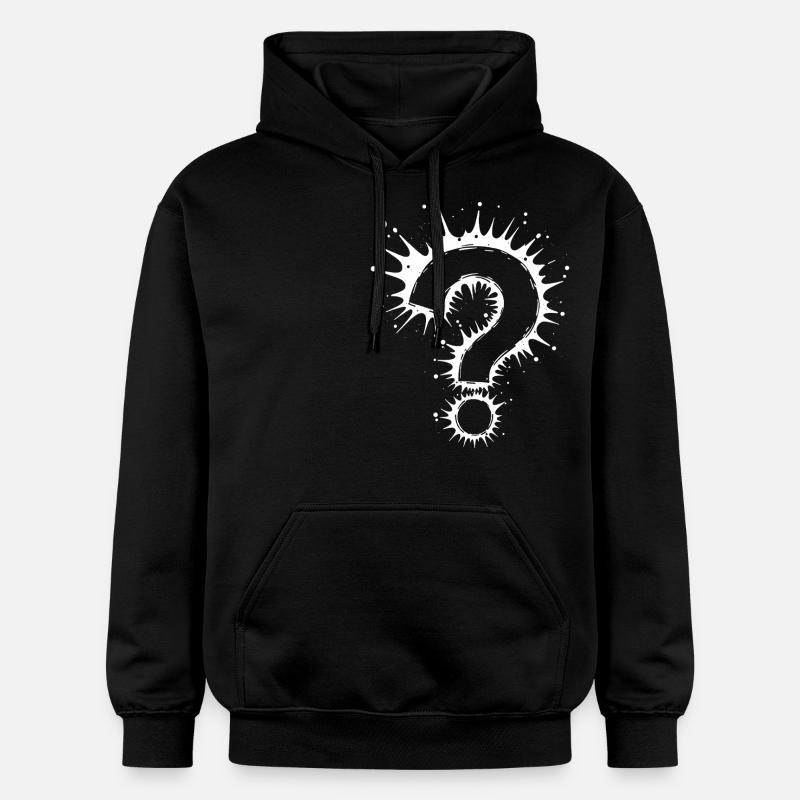What Question Mark Splash - Gildan Unisex Softstyle® Midweight Hoodie - black
