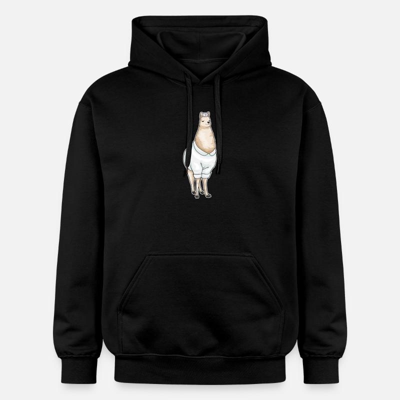 Lama Krankenschwester - Gildan Unisex Softstyle® Midweight Hoodie - Schwarz