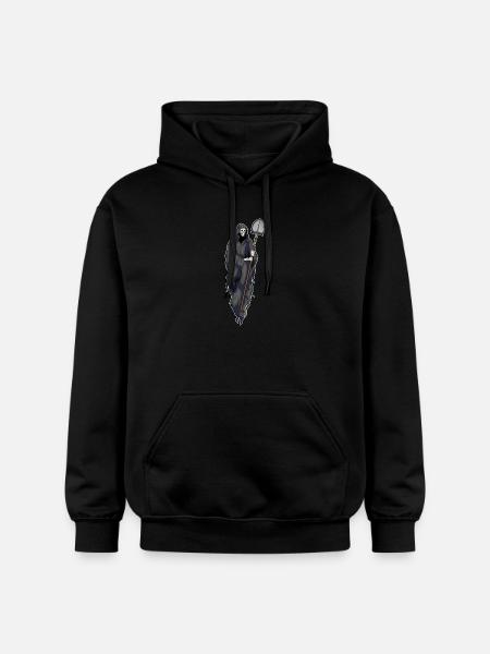 Grim Reaper Halloween Shovel - Gildan Unisex Softstyle® Midweight Hoodie - black