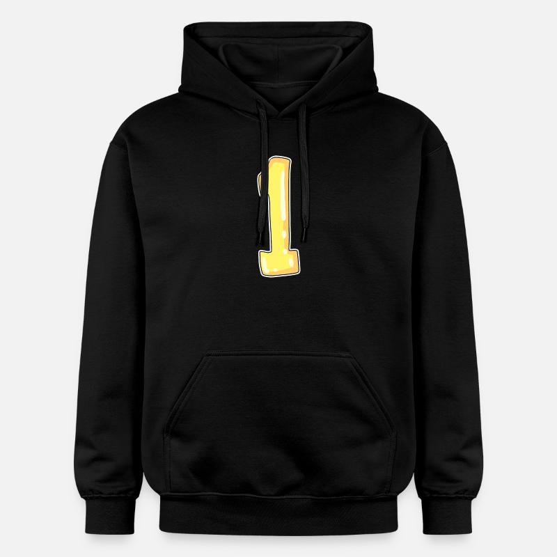 1 jaune - Sweat à capuche Softstyle® Gildan Unisexe - noir
