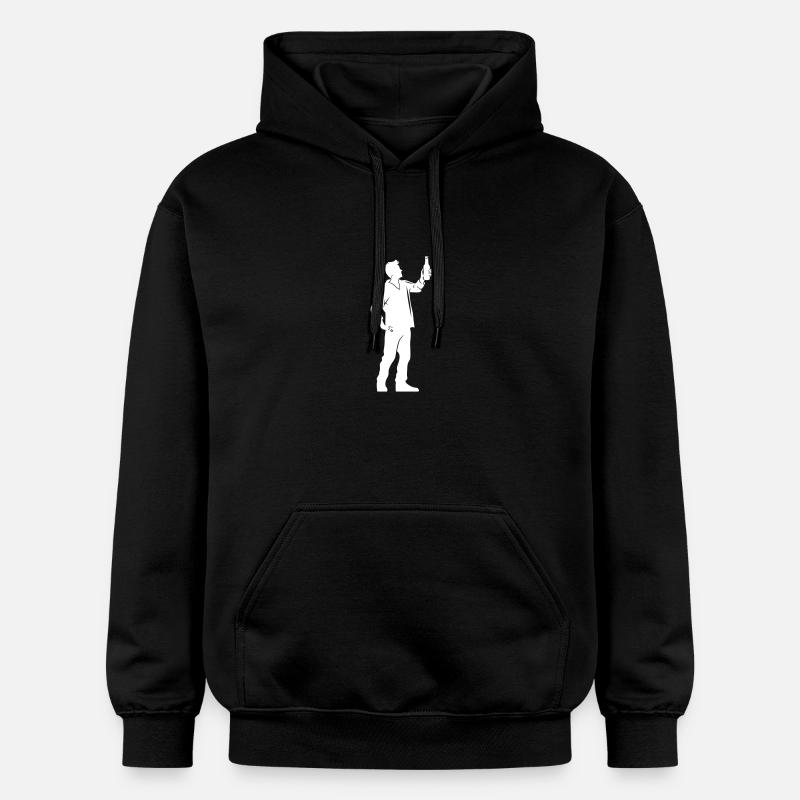 Silhouette Alcool - Sweat à capuche Softstyle® Gildan Unisexe - noir