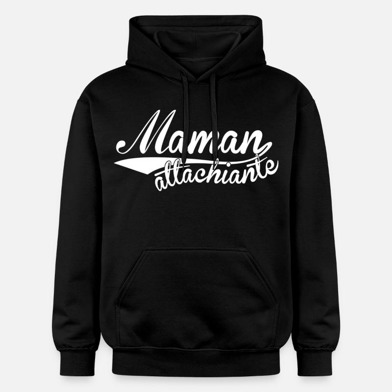 Maman attachiante - Sweat à capuche Softstyle® Gildan Unisexe - noir