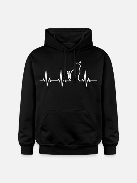 Music for cats - Gildan Unisex Softstyle® Midweight Hoodie - black