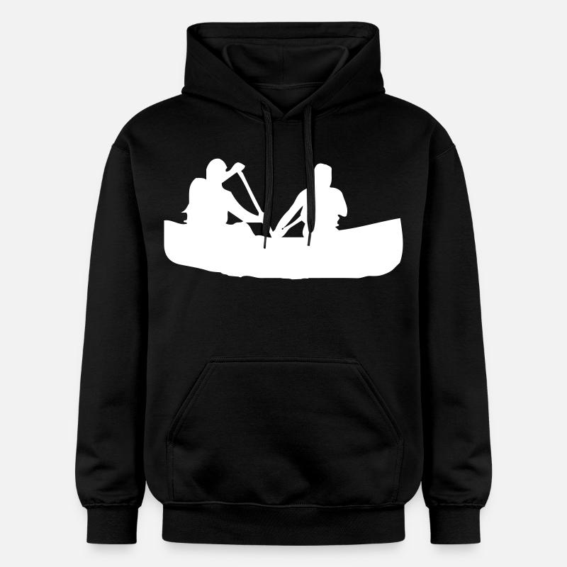 Canoë à rames - Design - Sweat à capuche Softstyle® Gildan Unisexe - noir