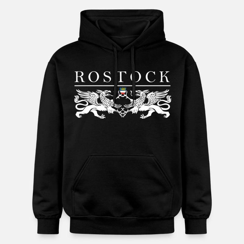 Rostock Greif Doubles - Sweat à capuche Softstyle® Gildan Unisexe - noir