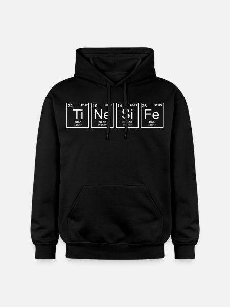 intp, periodic system, cognitive functions, think - Gildan Unisex Softstyle® Midweight Hoodie - Schwarz