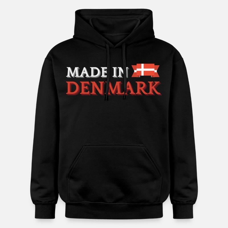Fabriqué au Danemark, fierté danoise - Sweat à capuche Softstyle® Gildan Unisexe - noir