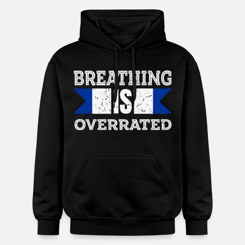 Atmung wird überbewertet - Gildan Unisex Softstyle® Midweight Hoodie - Schwarz