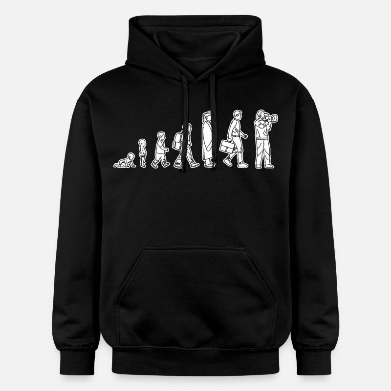 De l’enfant au caméraman - Sweat à capuche Softstyle® Gildan Unisexe - noir
