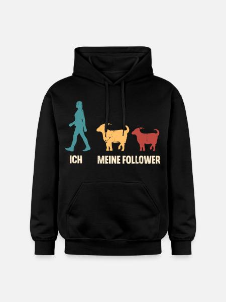 Ziege Hirte Ziegen - Gildan Unisex Softstyle® Midweight Hoodie - Schwarz