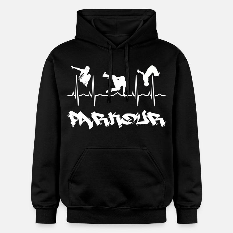 Parkour - Sweat à capuche Softstyle® Gildan Unisexe - noir