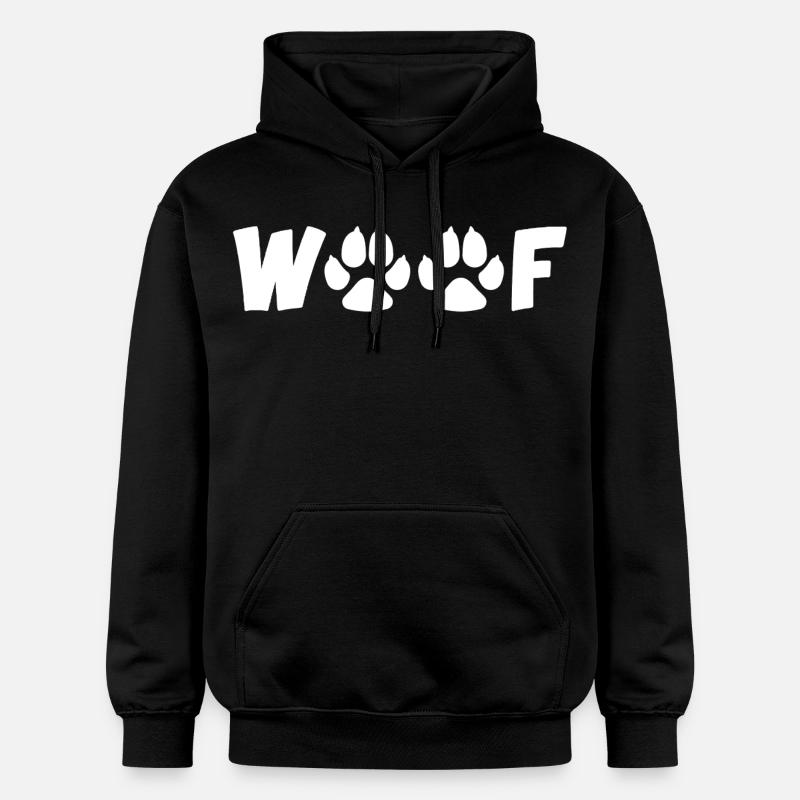 Chien qui aboie (blanc) - Sweat à capuche Softstyle® Gildan Unisexe - noir