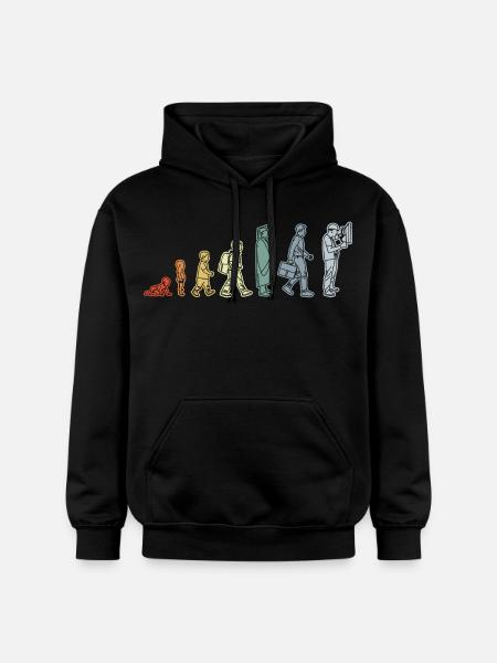 Elektriker Lebenszyklus - Gildan Unisex Softstyle® Midweight Hoodie - Schwarz
