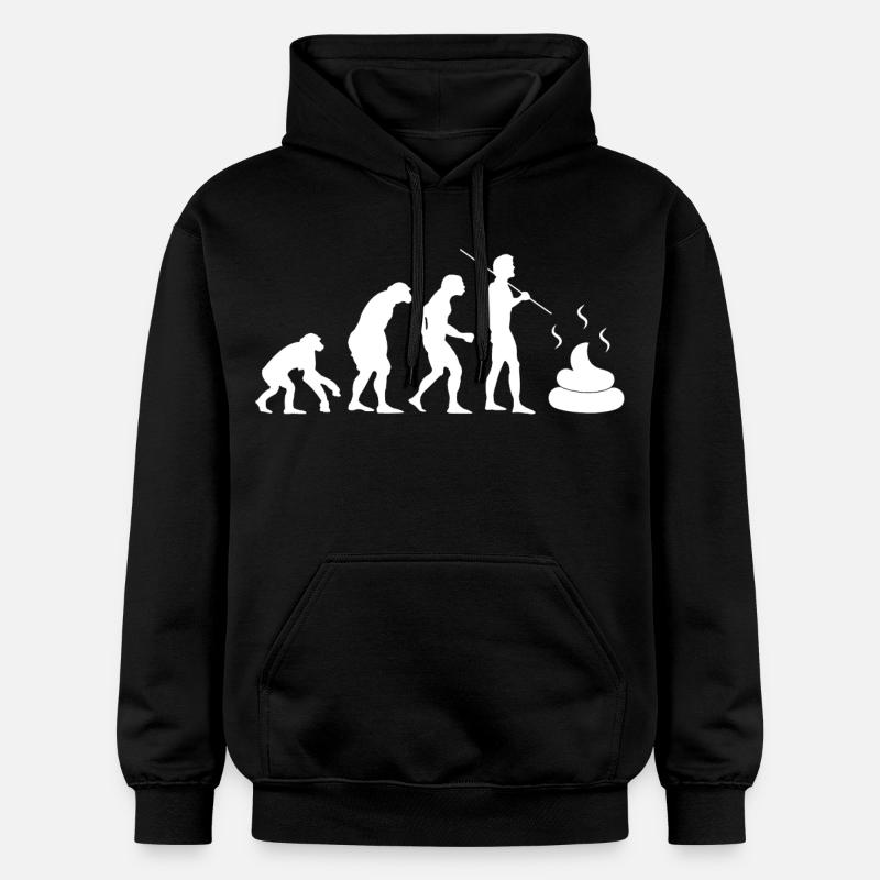 évolution intestinale - Sweat à capuche Softstyle® Gildan Unisexe - noir