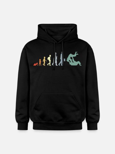 Vintage Judo Evolution - Gildan Softstyle® Midweight unisex-hoodie - sort