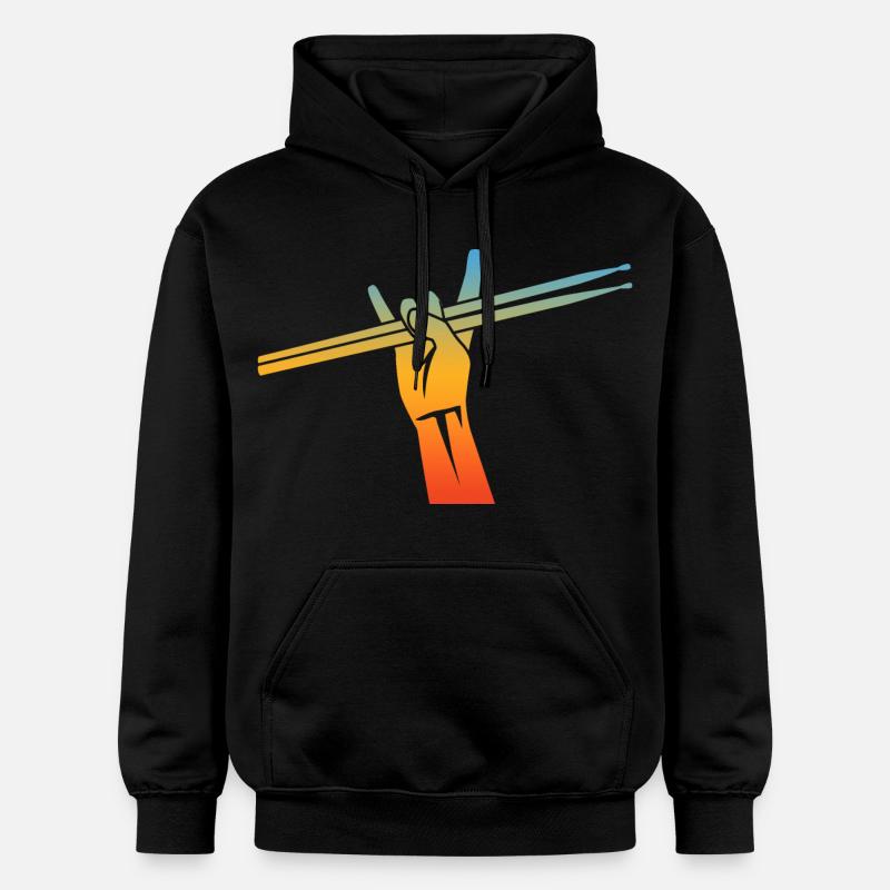 Drummers Drumsticks - Sweat à capuche Softstyle® Gildan Unisexe - noir