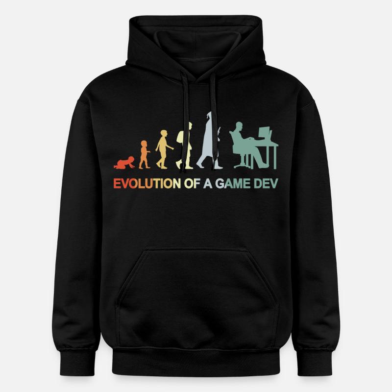Évolution du développement de jeux - Sweat à capuche Softstyle® Gildan Unisexe - noir