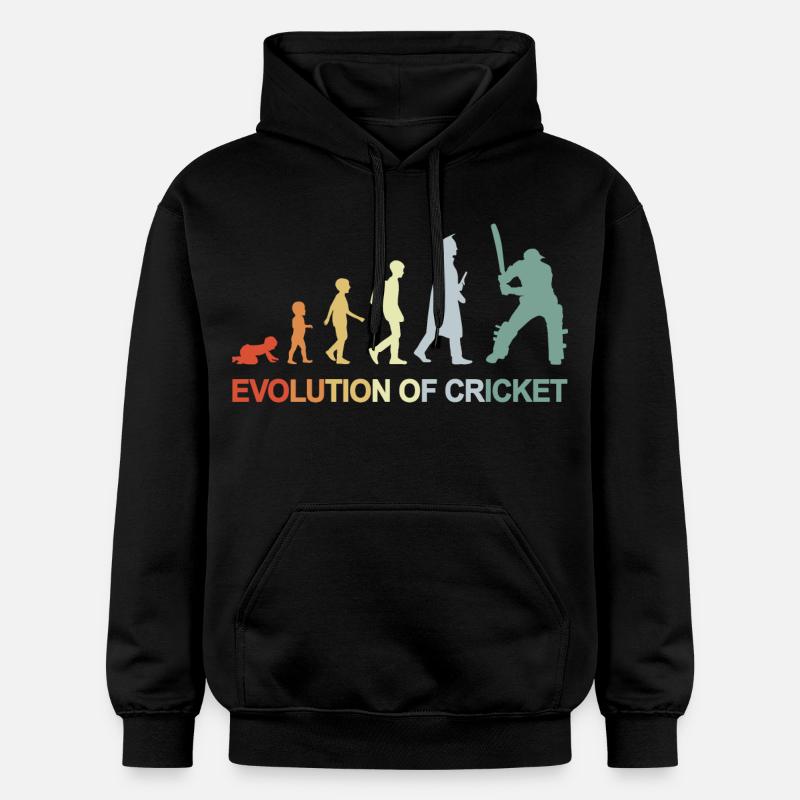 Évolution du cricket - Sweat à capuche Softstyle® Gildan Unisexe - noir