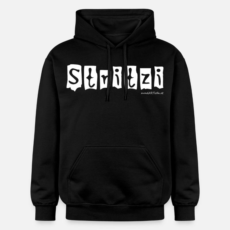 Stritzi - Strolch, effronté, dialecte autrichien - Sweat à capuche Softstyle® Gildan Unisexe - noir