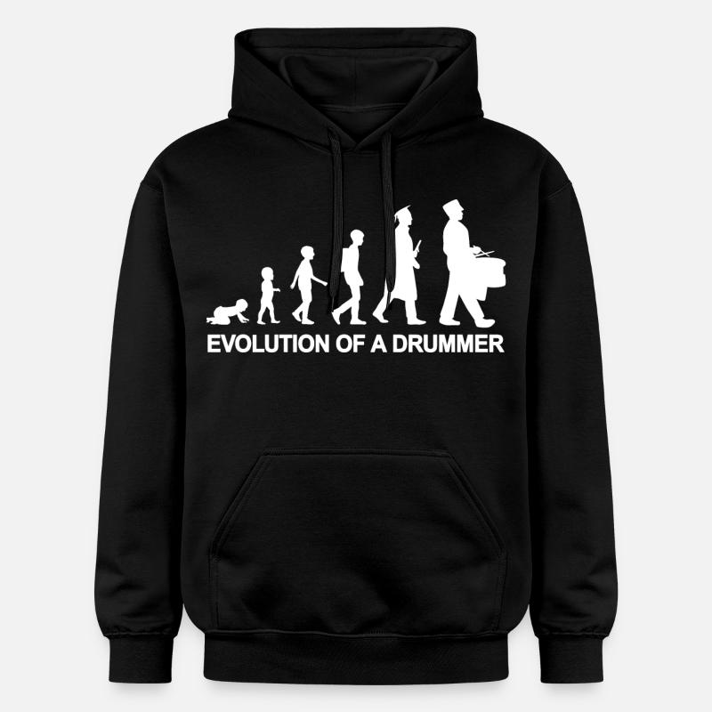 Évolution du batteur - Sweat à capuche Softstyle® Gildan Unisexe - noir