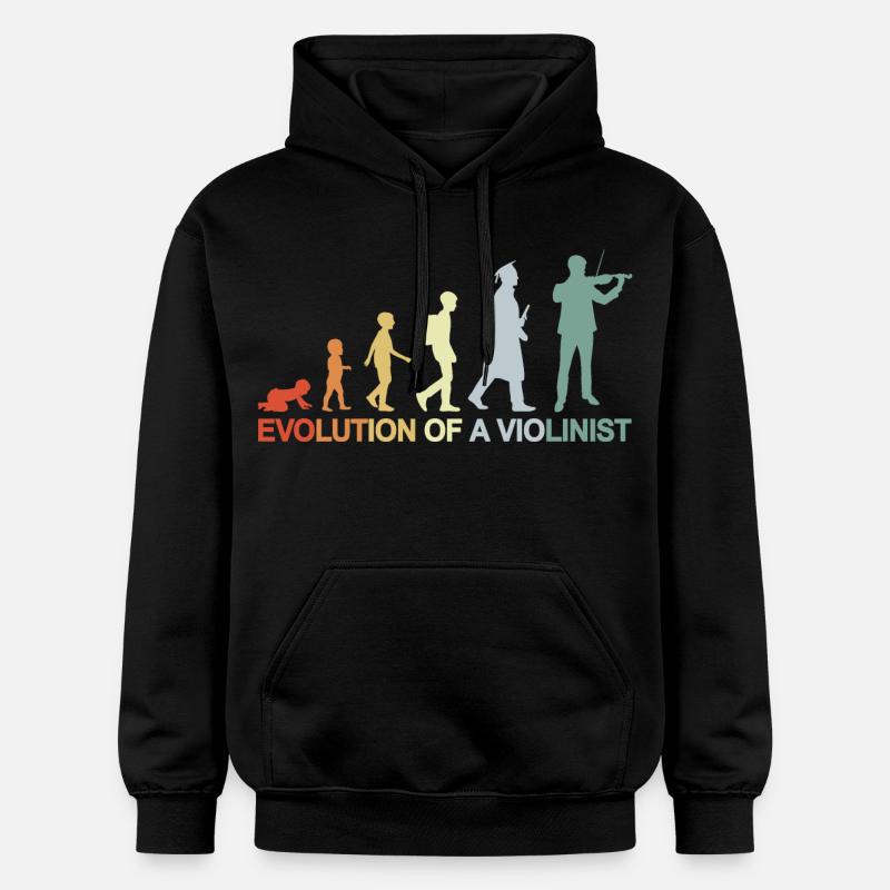 Évolution d’un violoniste - Sweat à capuche Softstyle® Gildan Unisexe - noir