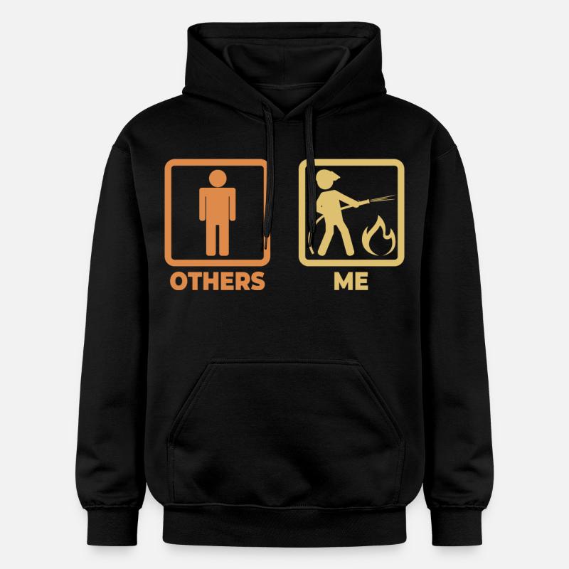 Figurines bâton de pompier - Sweat à capuche Softstyle® Gildan Unisexe - noir