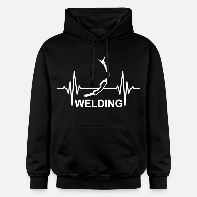 Battement de cœur de soudage - Sweat à capuche Softstyle® Gildan Unisexe - noir