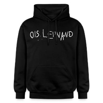 ois leiwand wien dialekt wienerisch - Gildan Unisex Softstyle® Midweight Hoodie - Schwarz - Vorne - Marisol (170cm) & Nik (191cm)