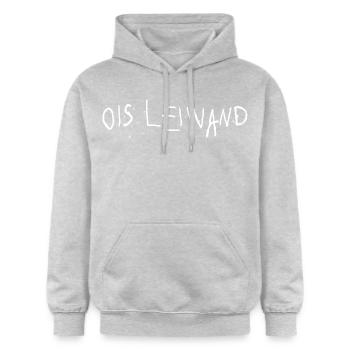 ois leiwand wien dialekt wienerisch - Gildan Unisex Softstyle® Midweight Hoodie - Hellgrau meliert - Vorne - Liana (172cm) & Jaron (178cm)
