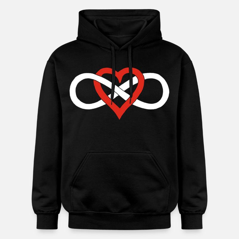 Amour infini (blanc) - Sweat à capuche Softstyle® Gildan Unisexe - noir