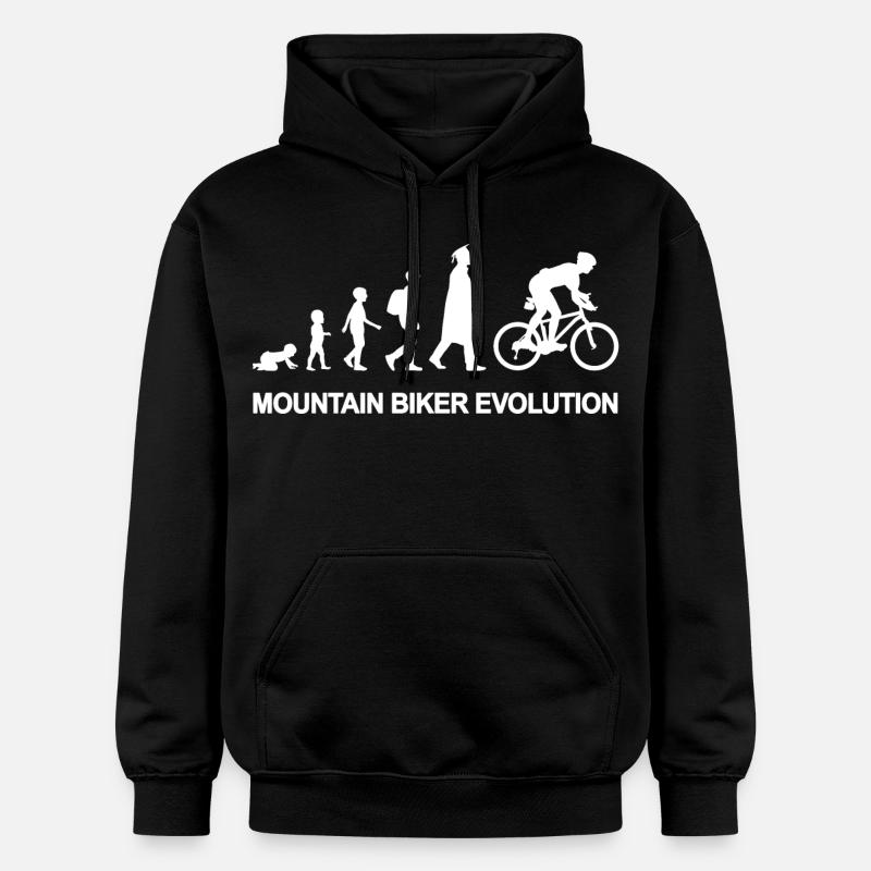 De l’enfant au vététiste - Sweat à capuche Softstyle® Gildan Unisexe - noir