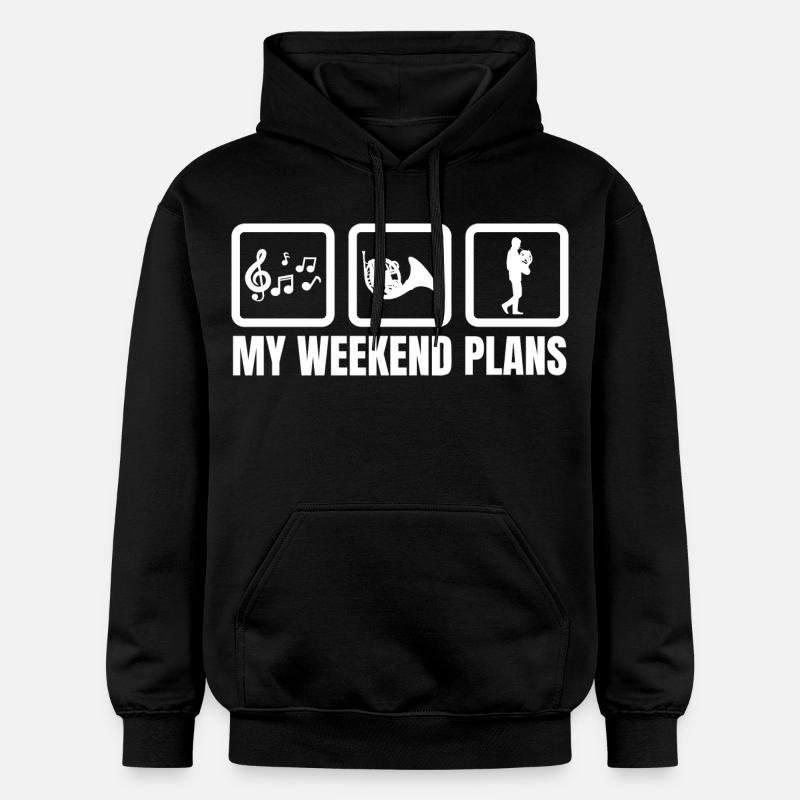 Mes projets pour le week-end - Sweat à capuche Softstyle® Gildan Unisexe - noir