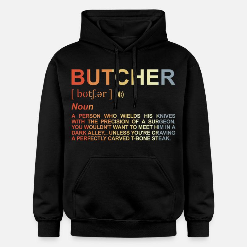 Terme de boucher - Sweat à capuche Softstyle® Gildan Unisexe - noir